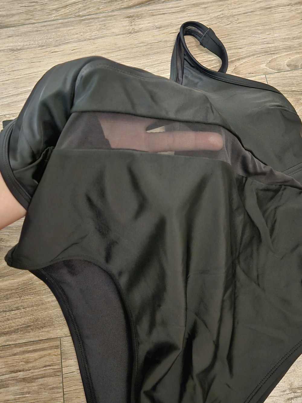 Cupshe Black Plunge One-Piece Swimsuit Size 2x - Picture 3 of 11